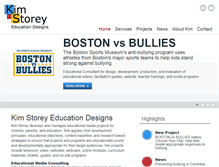 Tablet Screenshot of kimstorey.com